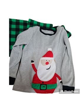 Boy's Carters 2-piece Santa Pajama Set Long Sleeved/Pants